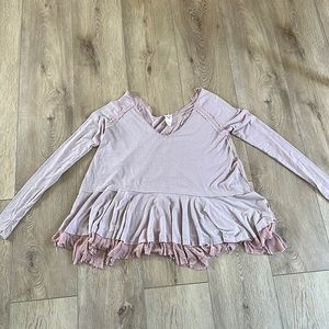 Free people pink shirt